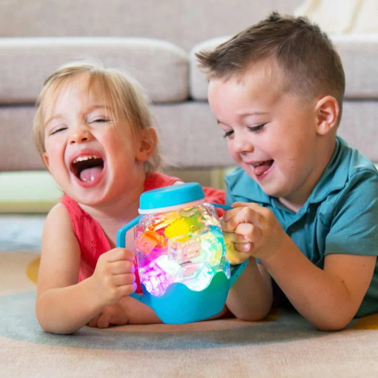 Blue Sensory Play Jar 