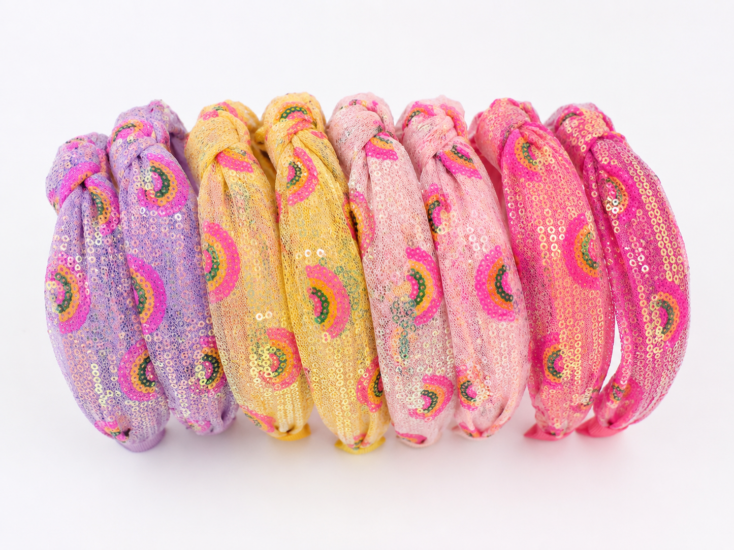 Rainbow Sequin Headbands