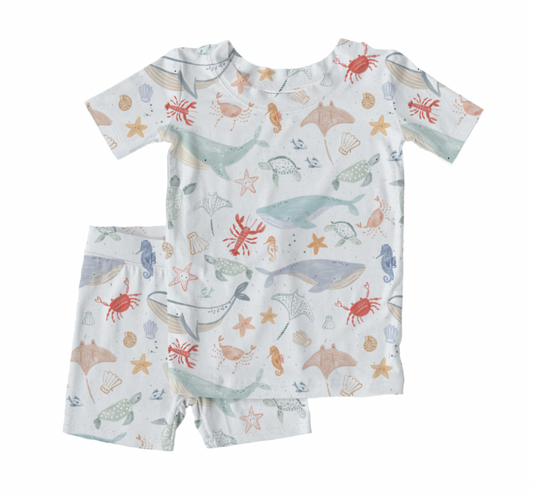 Under the Sea 2pc Shorts Bamboo Pajamas
