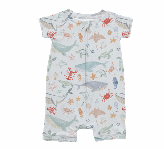 Under the Sea Zippy Shorts Bamboo Pajamas