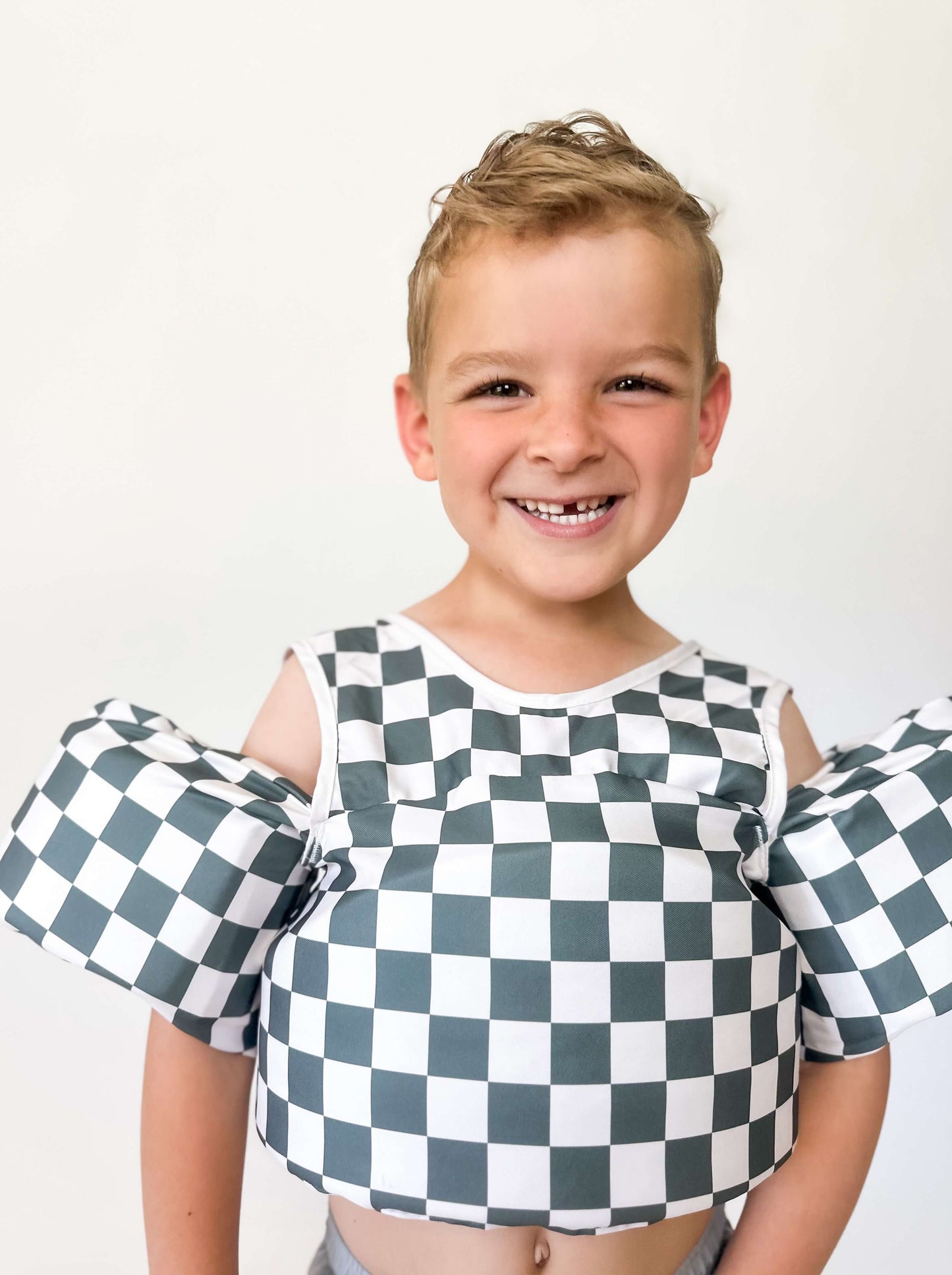 Checkered Floatie Vest