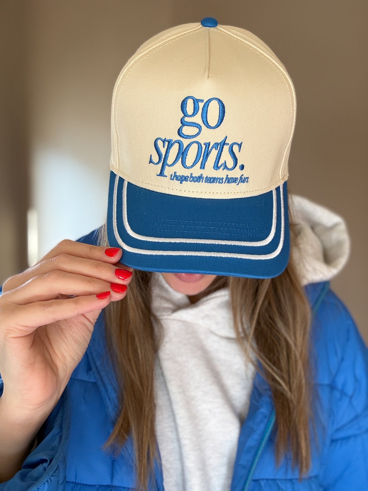 Go Sports I Hope Both Teams Have Fun Trucker Hat