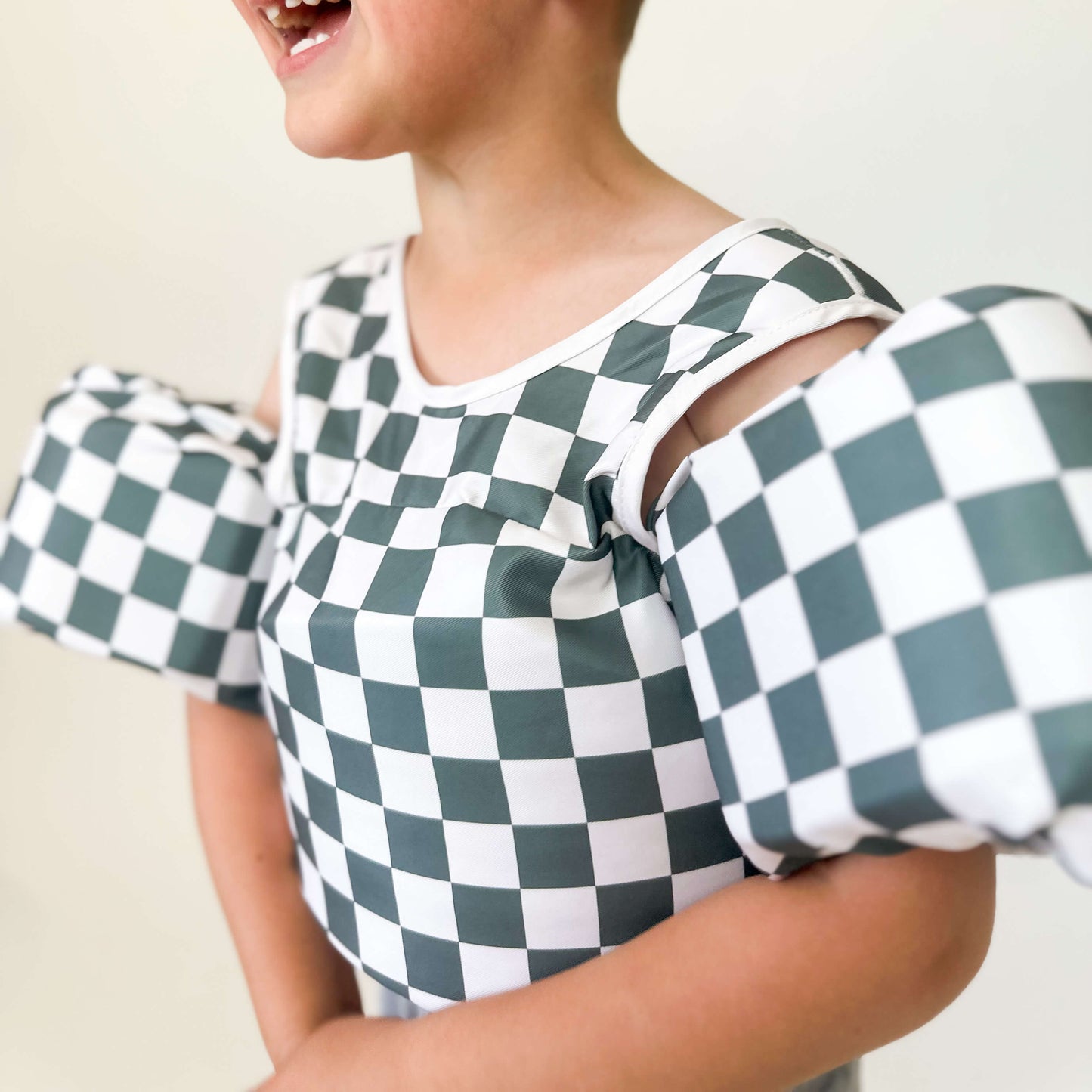 Checkered Floatie Vest