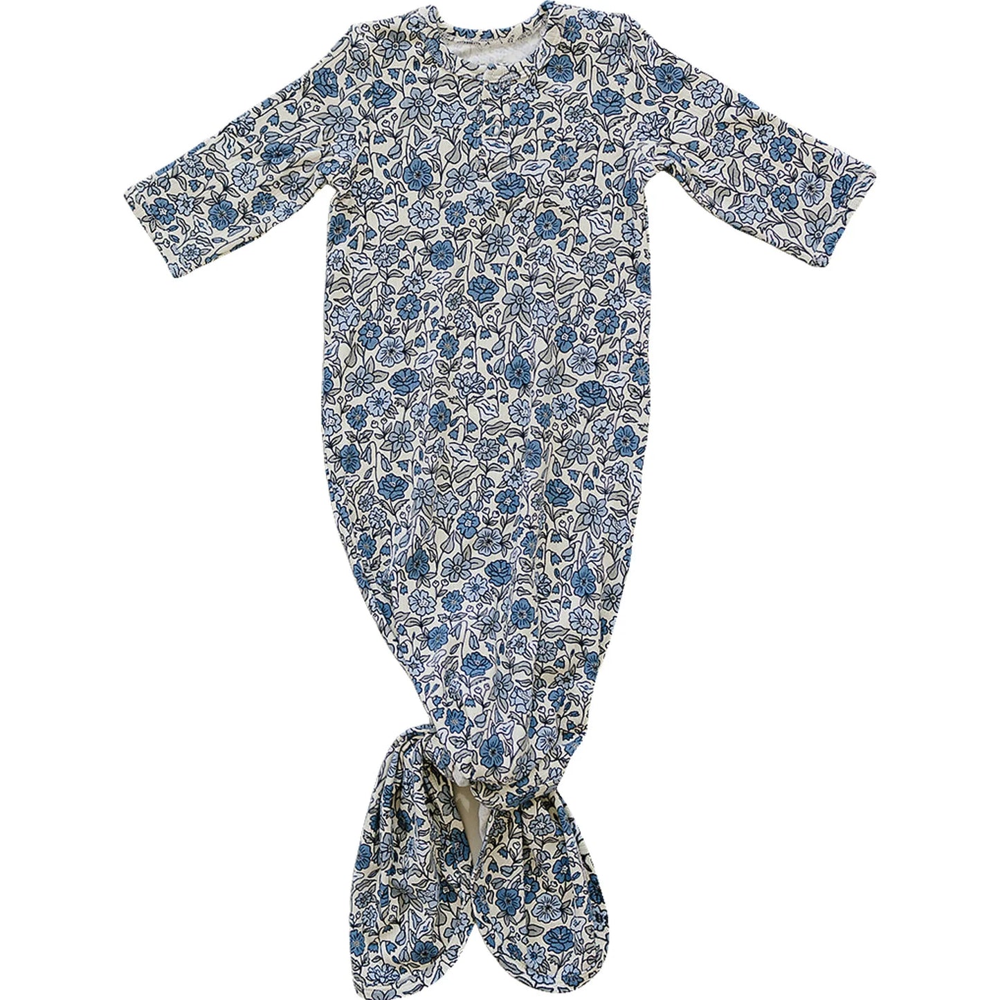 Bluebell Pointelle Bamboo Knot Gown