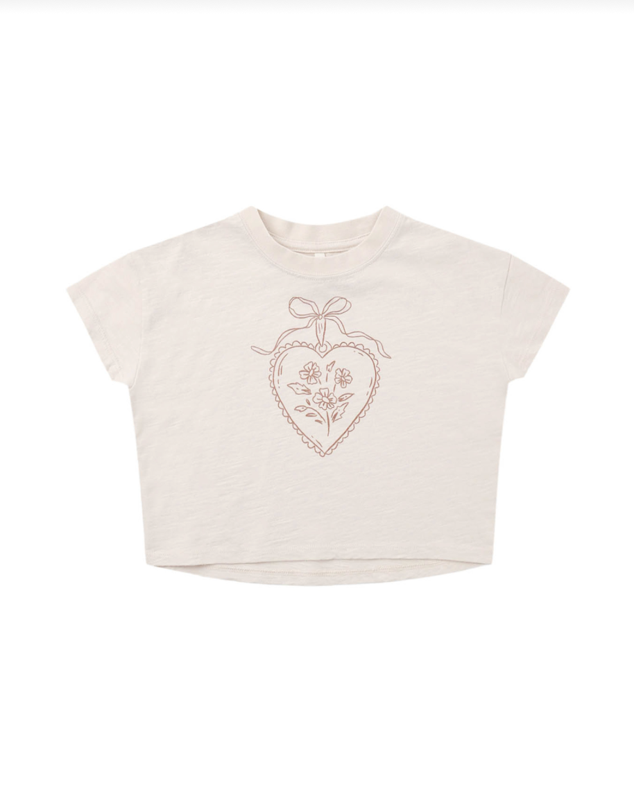 Boxy Tee Heart Locket