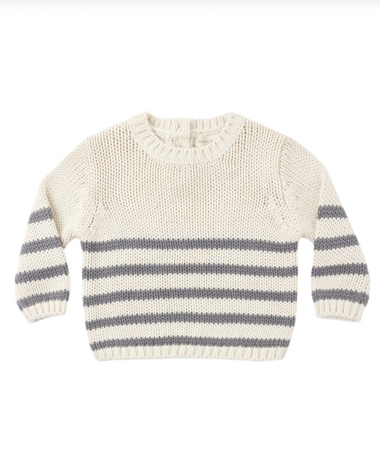 Rex Sweater Slate Stripe