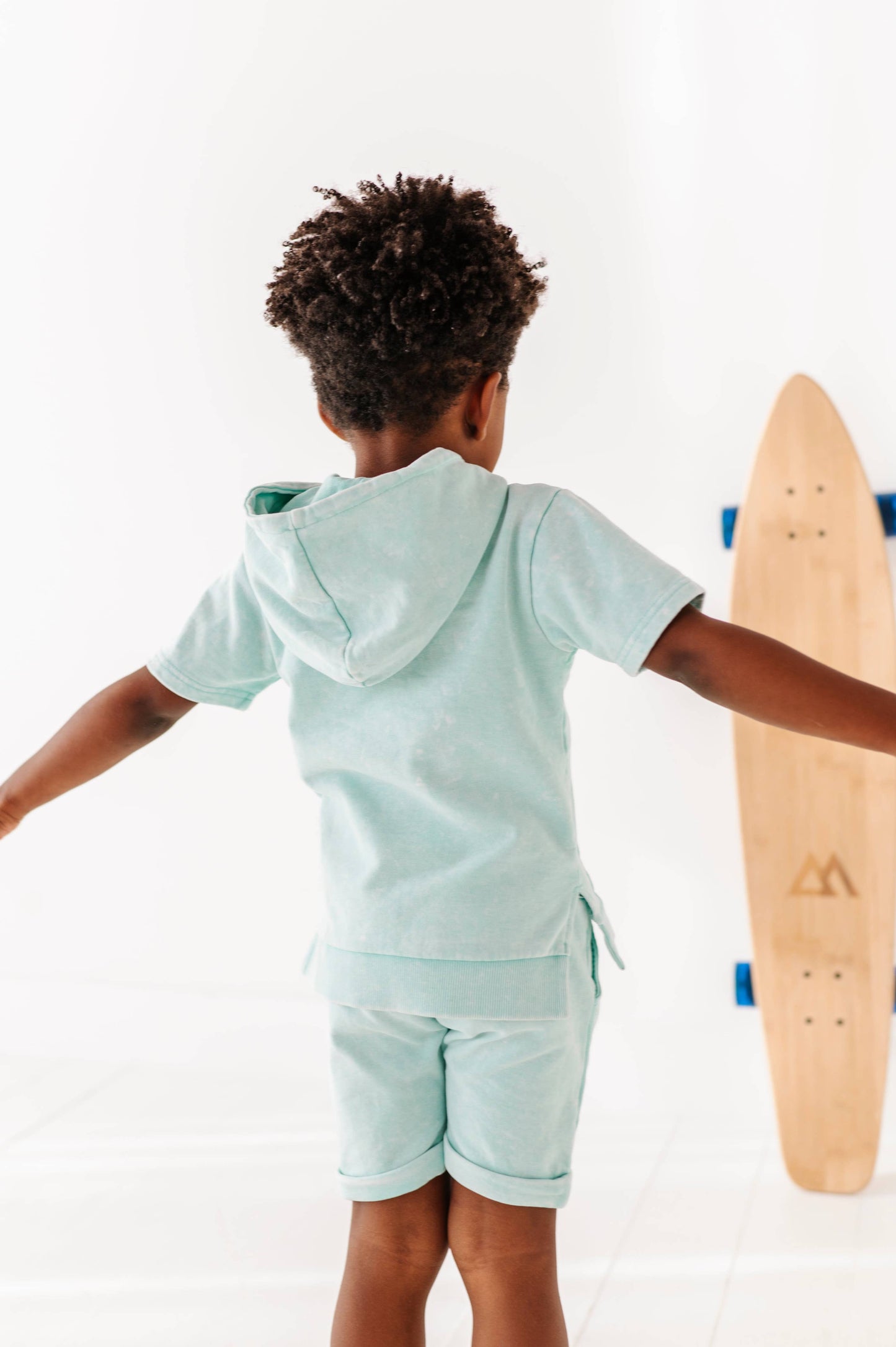Surf | Mint Hooded Tee (French Terry)