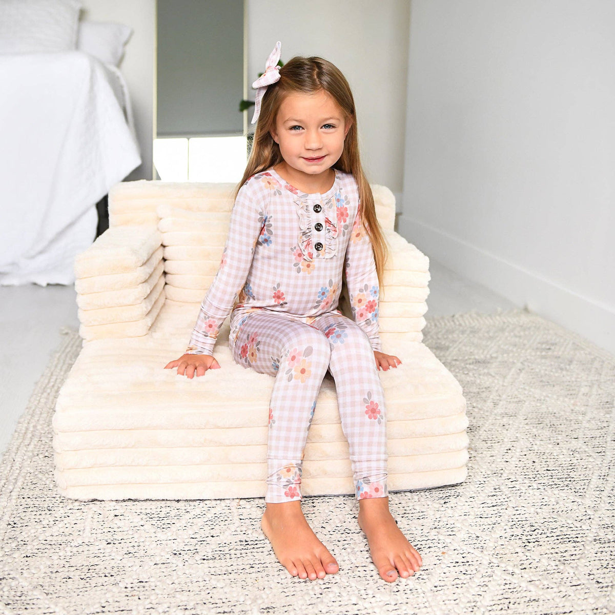 RUFFLE TWO PIECE Bamboo Pjs