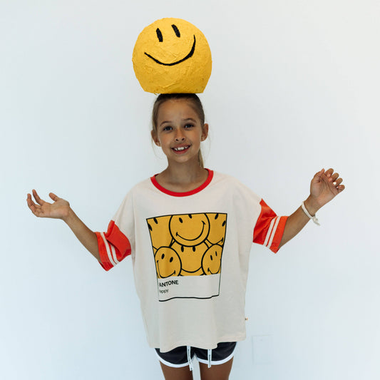 PANTONE | CORAL | OVERSIZED KIDS TEE