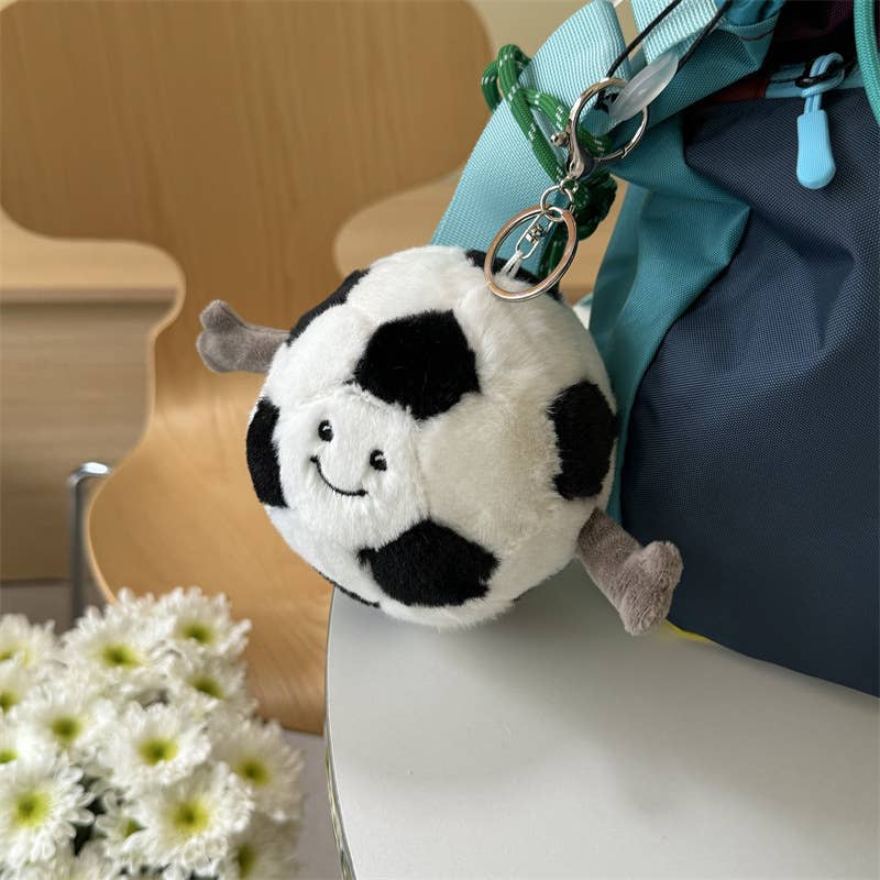 Plush Sports Keychain Bag Charm
