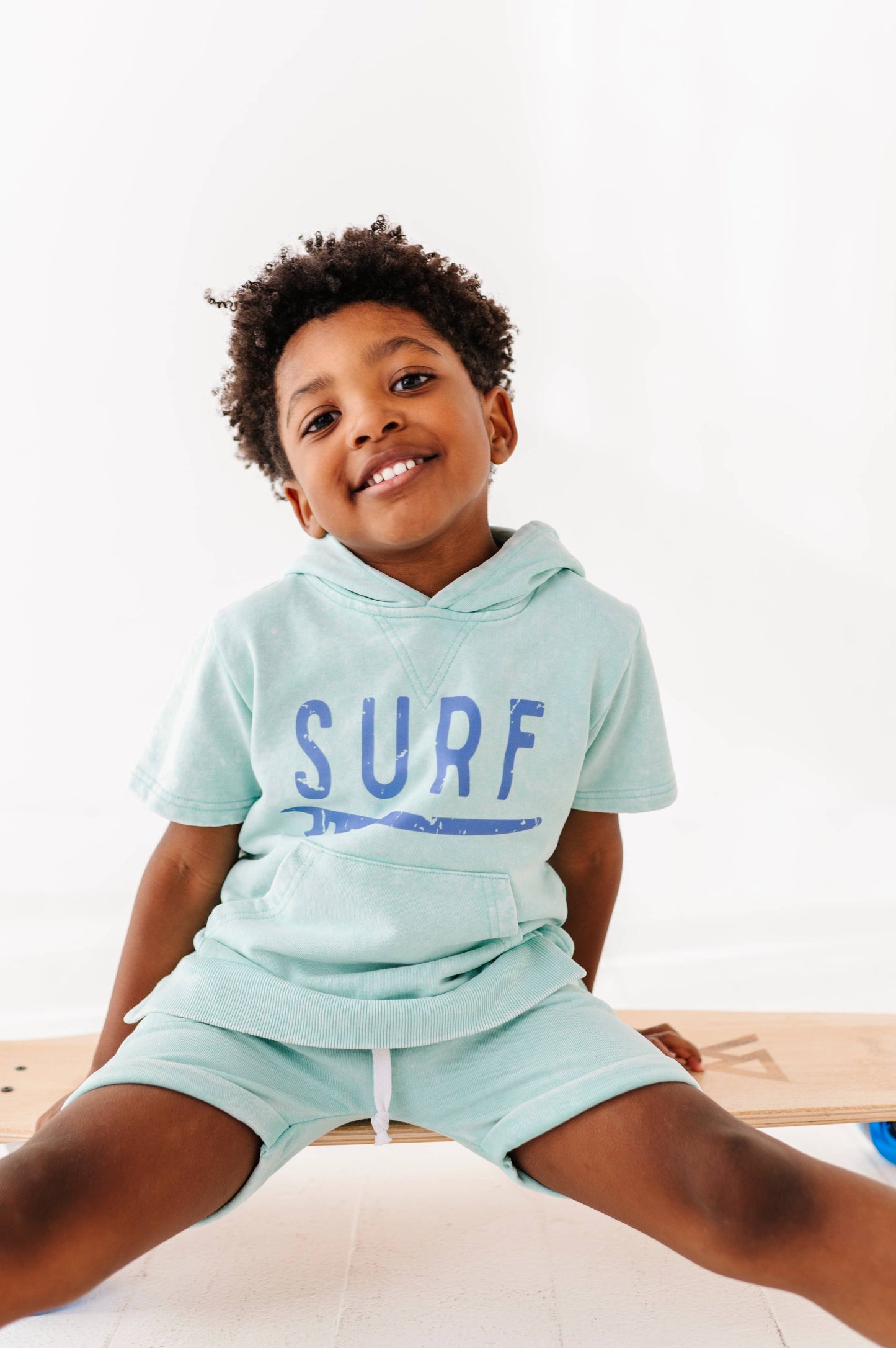Surf | Mint Hooded Tee (French Terry)