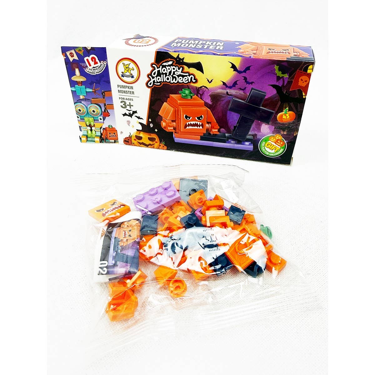 Halloween Theme Building Block Toy Set