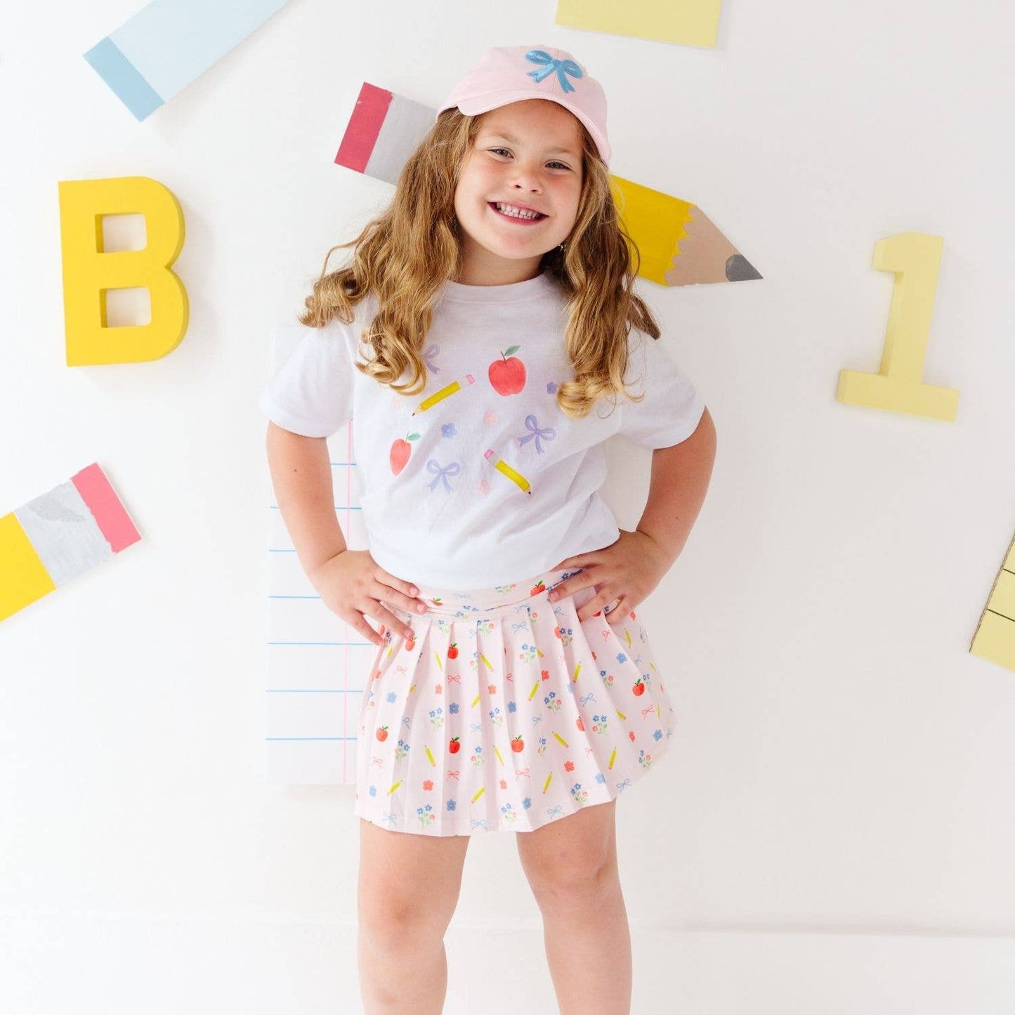 Ditsy Floral Back To School Short Sleeve T-Shirt - Kids