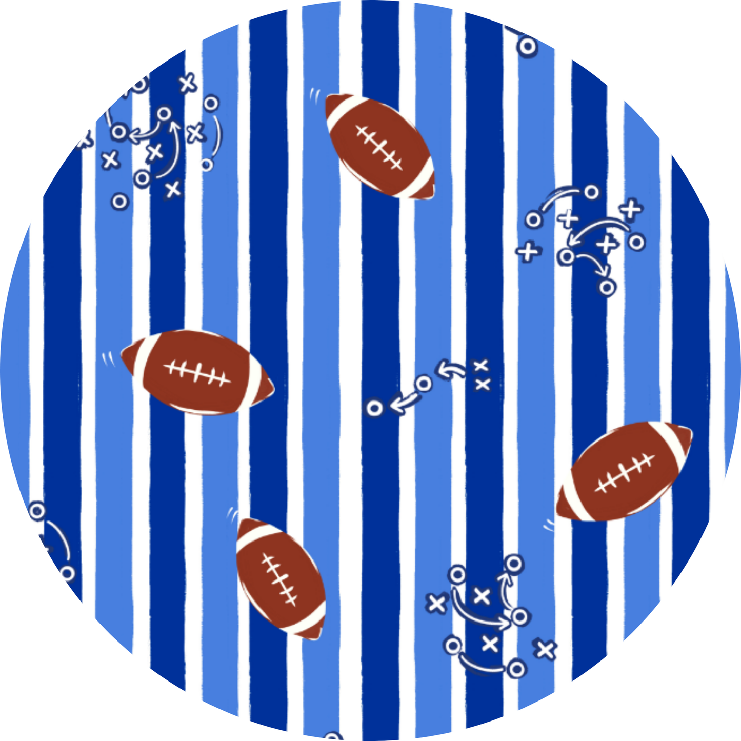 Football Convertible Footies - Blue