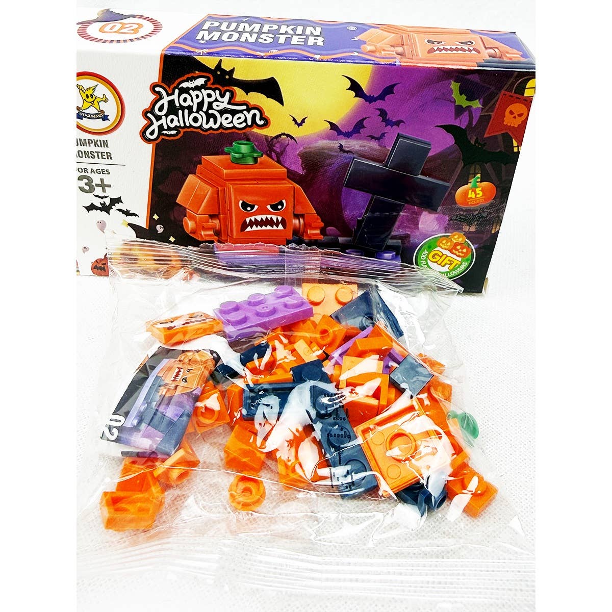 Halloween Theme Building Block Toy Set