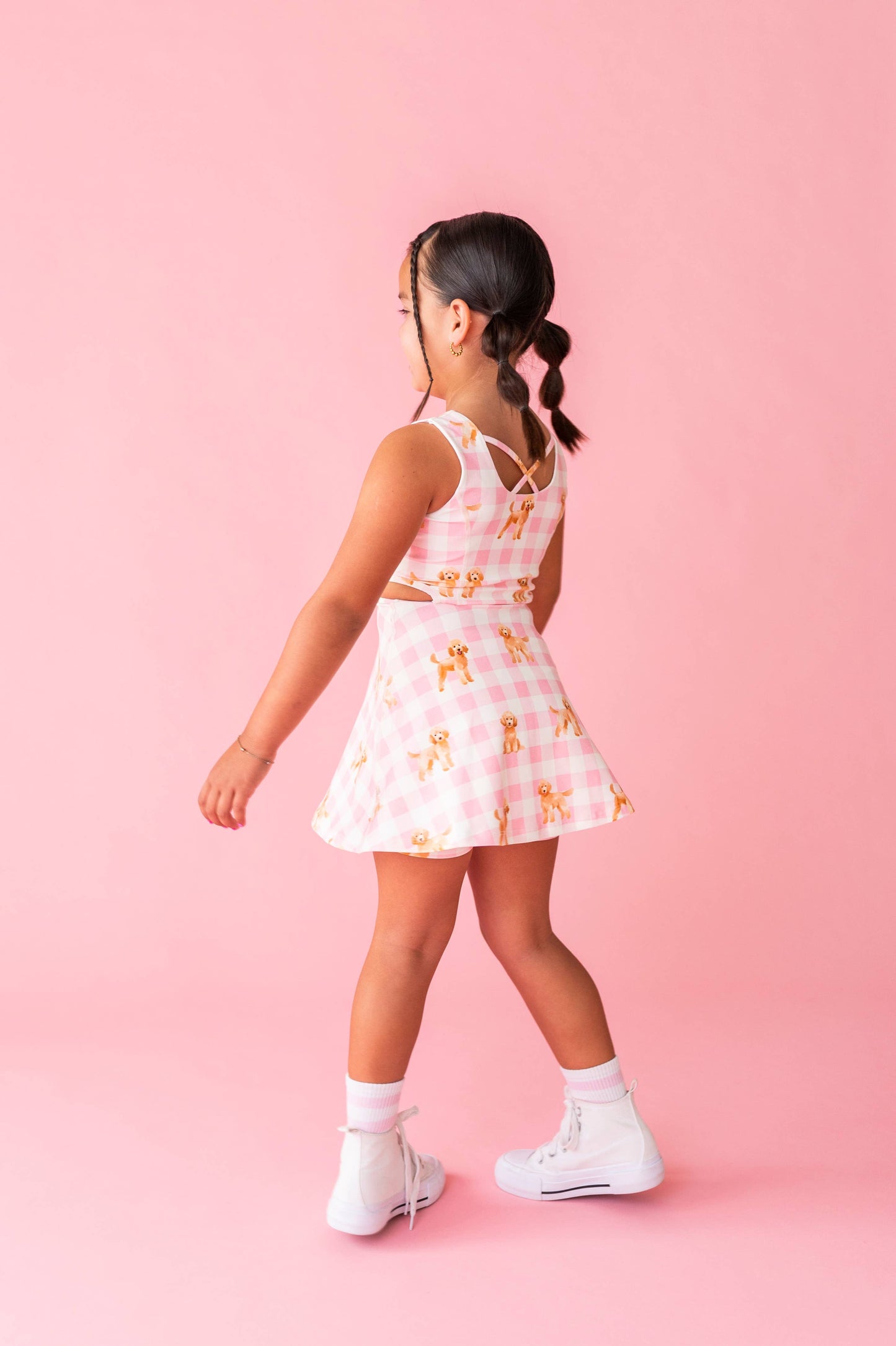 Puppy Picnic | Open Sides Active Dress (with shorts!)