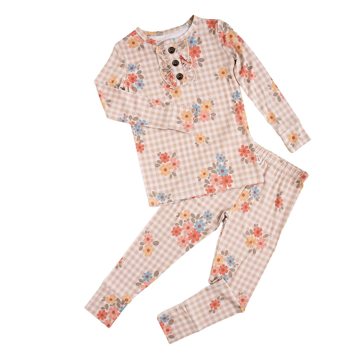 RUFFLE TWO PIECE Bamboo Pjs