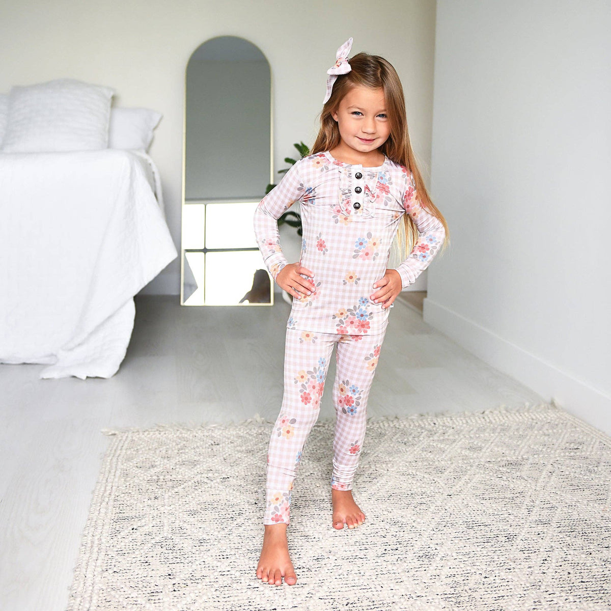 RUFFLE TWO PIECE Bamboo Pjs