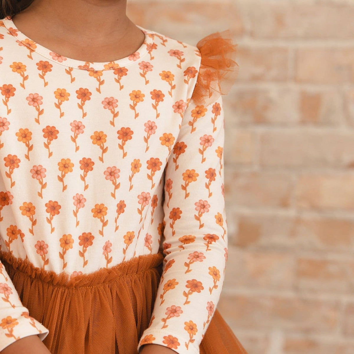 Cinnamon Long Sleeve Tutu Dress
