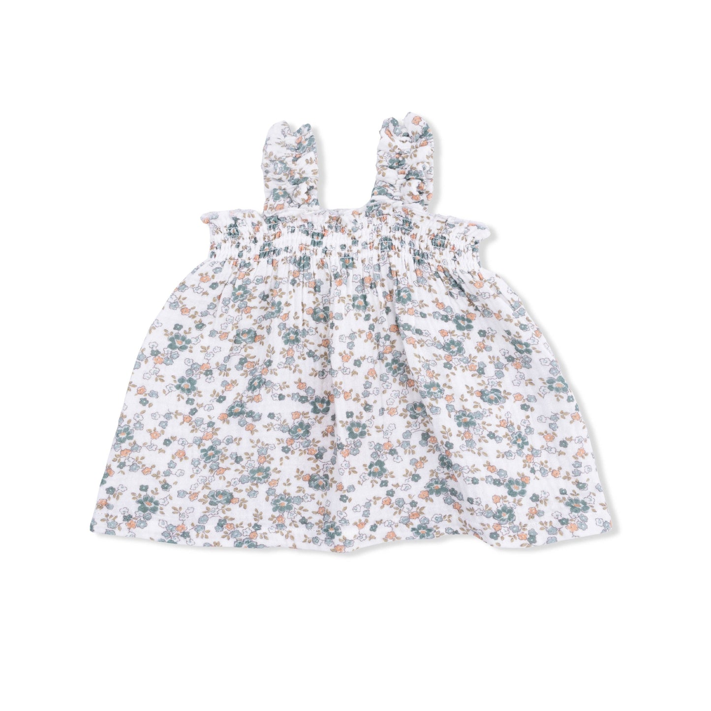 Camille Floral Ruffly Strap Top & Bloomer