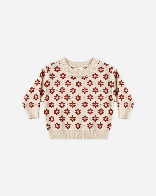 Shiloh Sweater Poinsettia