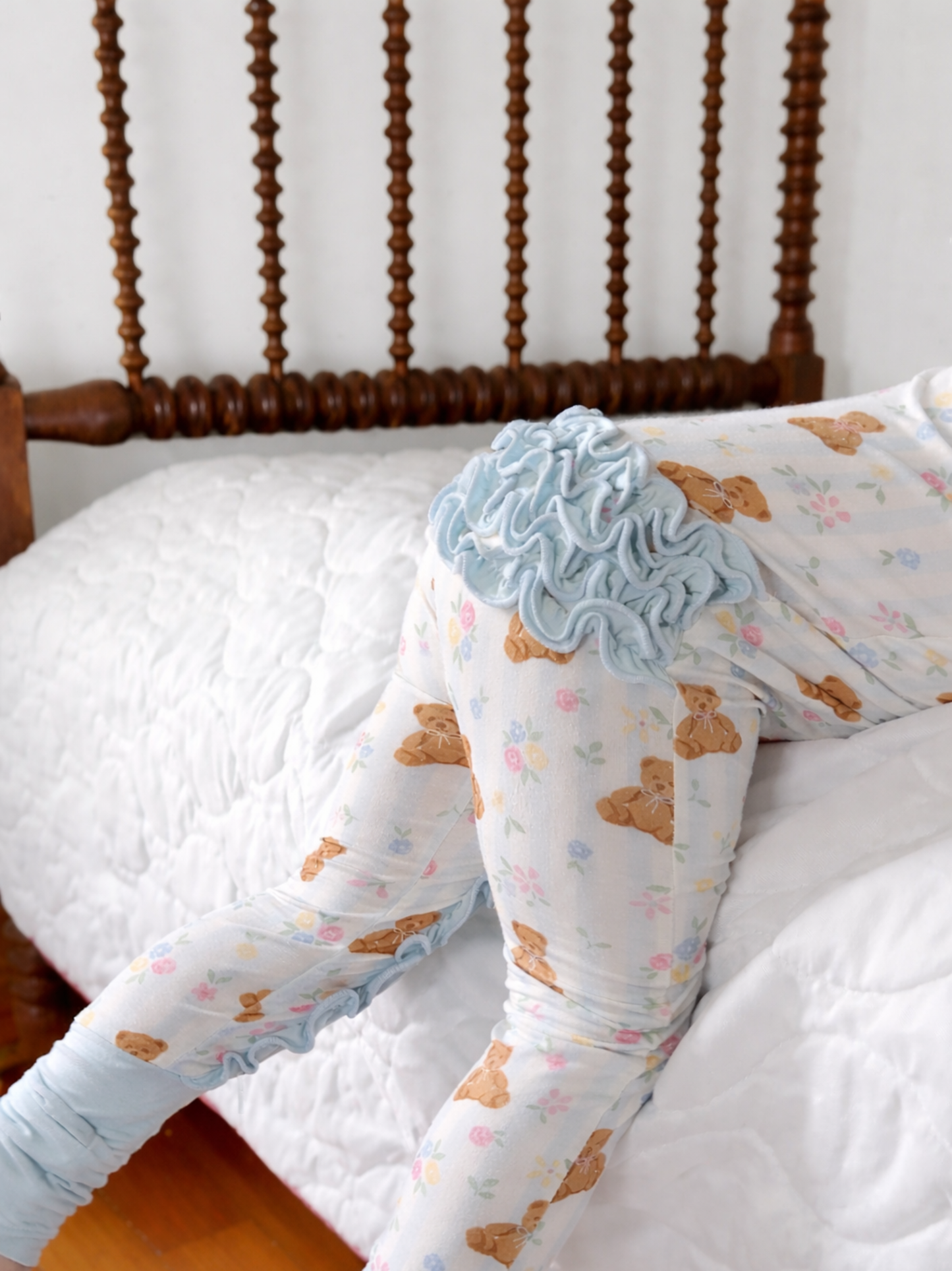 The Little Blue Bear Zippy Bamboo Pajamas
